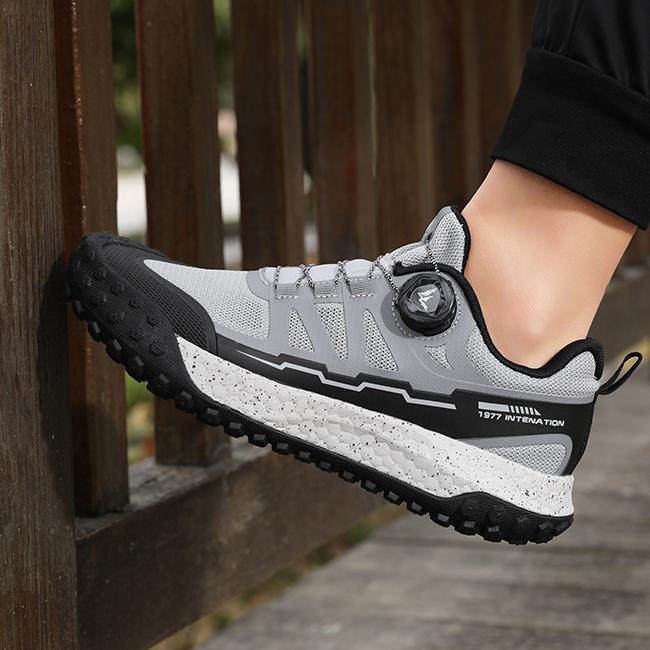 Wildking Men's Knob Elastic Buckle Sneakers D3014