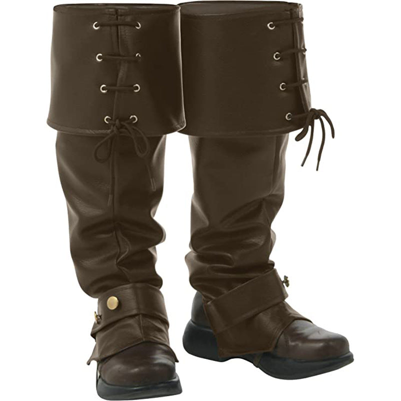 Wildking Viking Pirate Leg Armor Boot Covers T006
