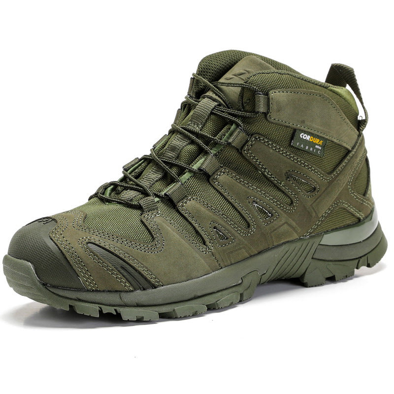 Wildking Men's Mid-Top Outdoor Combat Boots for Sports Mountain Camping