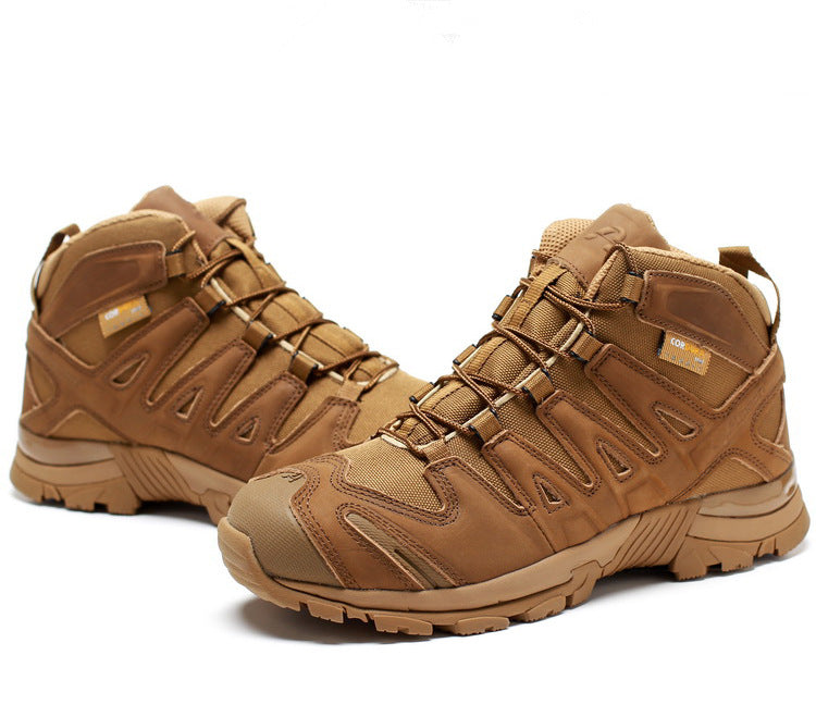 Wildking Men's Mid-Top Outdoor Combat Boots for Sports Mountain Camping