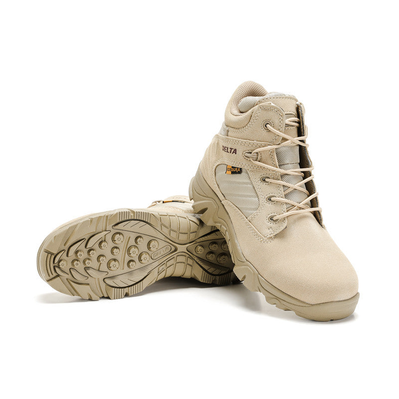 Wildking Men's Mid-Top Outdoor Waterproof and Non-Slip Combat Hiking Boots 2.0