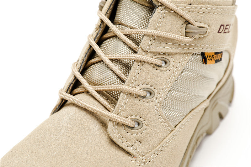 Wildking Men's Mid-Top Outdoor Waterproof and Non-Slip Combat Hiking Boots 2.0