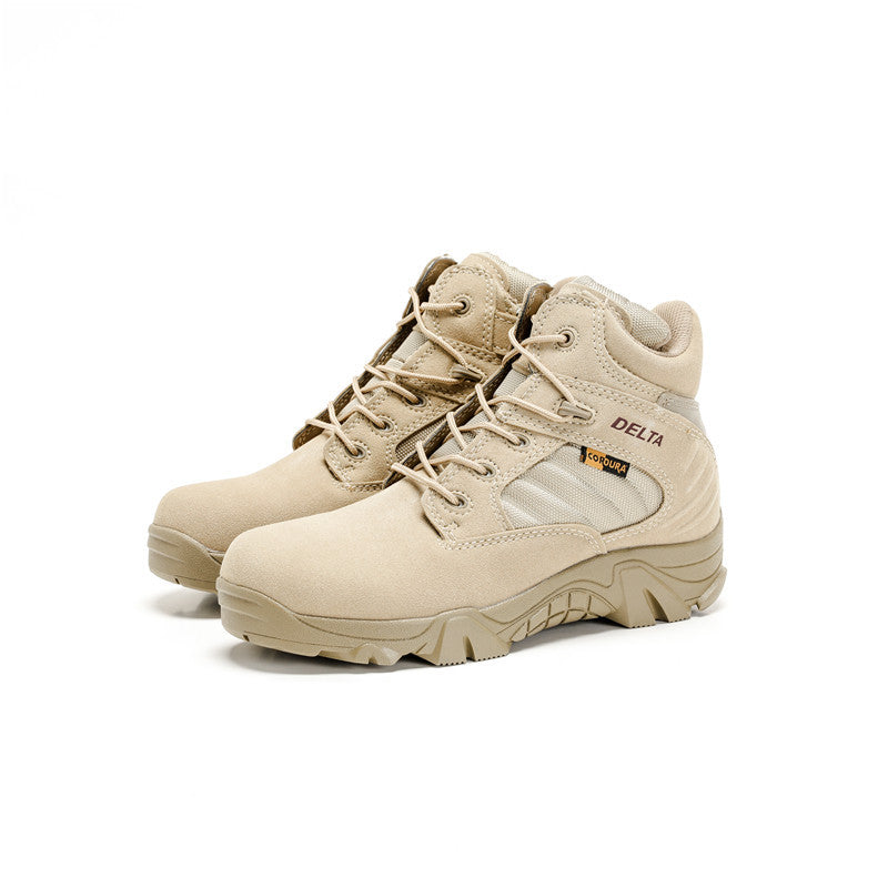 Wildking Men's Mid-Top Outdoor Waterproof and Non-Slip Combat Hiking Boots 2.0