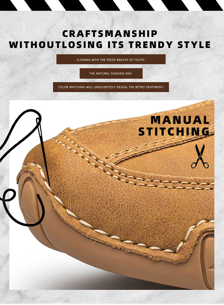 Wildking Men's Mid Wear-resistant Comfortable Soft-soled Ankle Chukka Boots