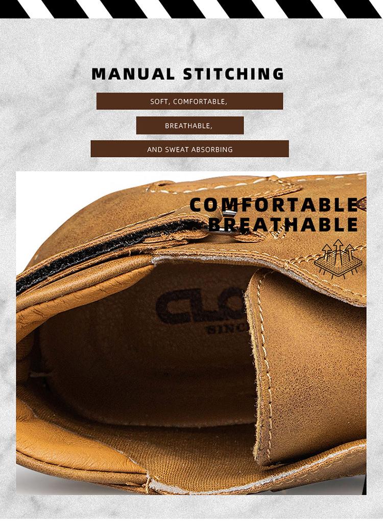 Wildking Men's Mid Wear-resistant Comfortable Soft-soled Ankle Chukka Boots