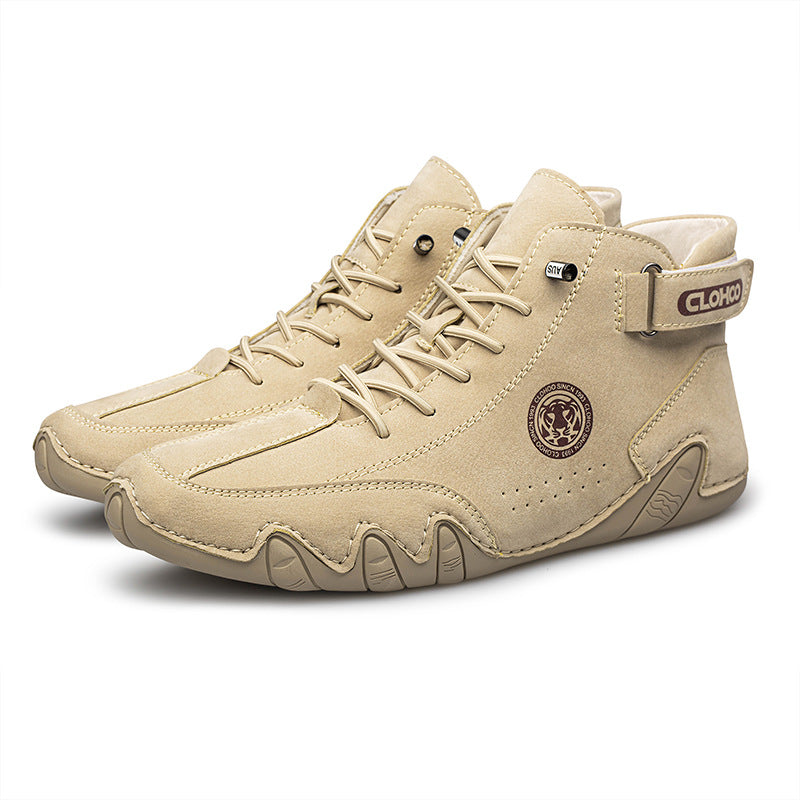 Wildking Men's Mid Wear-resistant Comfortable Soft-soled Ankle Chukka Boots