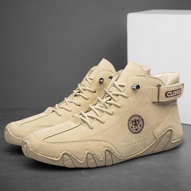 Wildking Men's Mid Wear-resistant Comfortable Soft-soled Ankle Chukka Boots