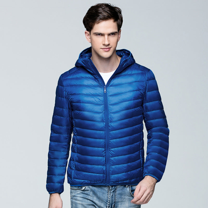 Wildking Men's Padded Quilted Warmer Lightweight Winter Puffer Hooded Jacket