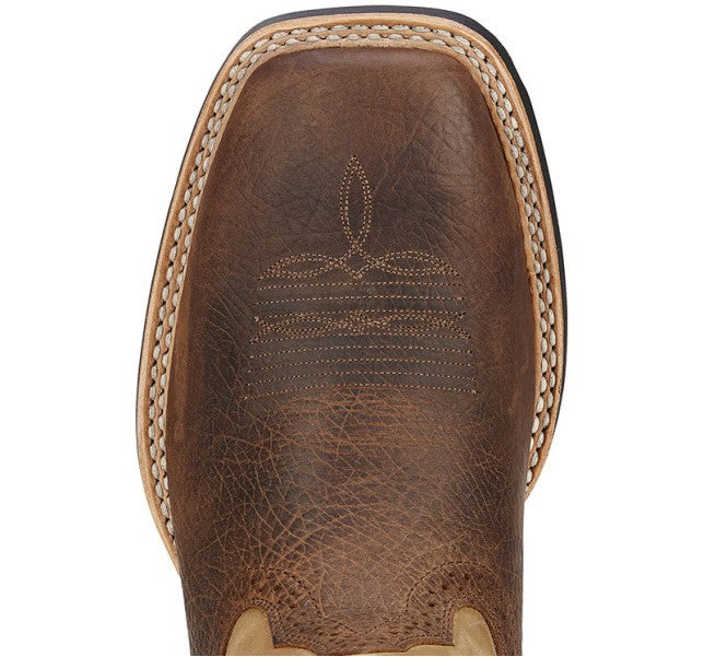 Wildking Men's Retro Totem Embroidered Square Head Cowboy Boots 5013