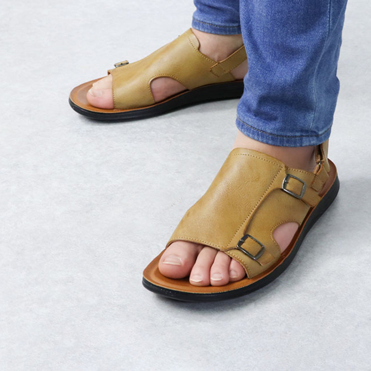 Wildking Men’s Roman-Style Soft Sole Breathable Sandals 2407