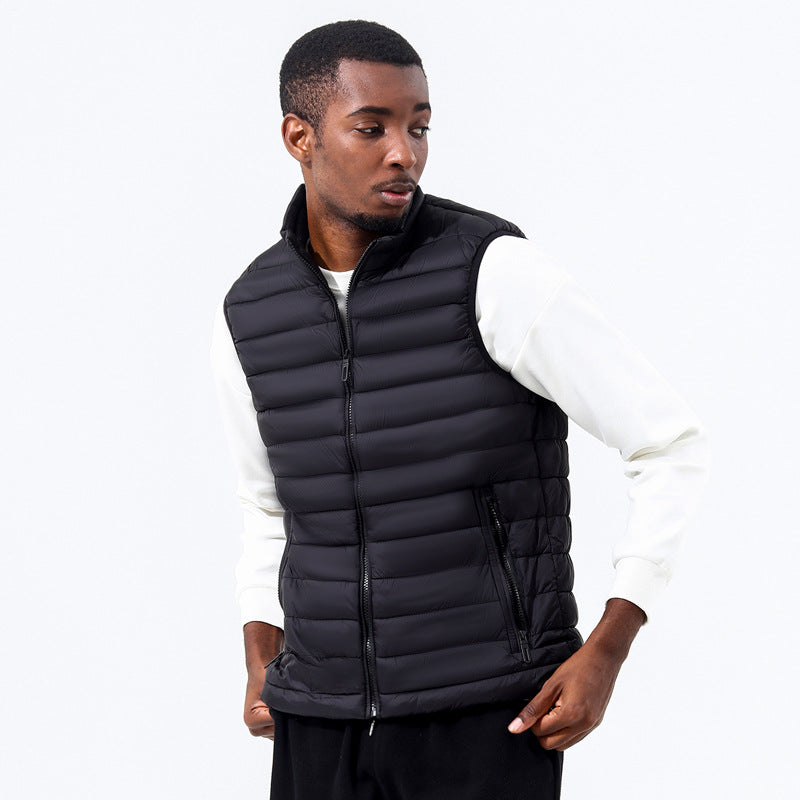 Wildking Men's Slim Fit Stand Collar Thermal Vest 2.0