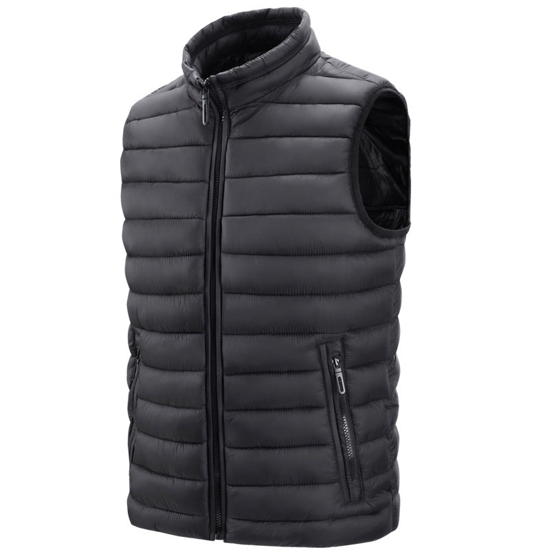 Wildking Men's Slim Fit Stand Collar Thermal Vest