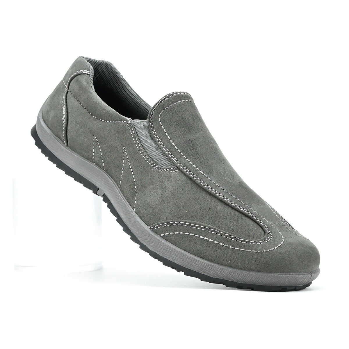 Wildking Men’s Slip-On Casual Soft Sole Leather Walking Shoes D205