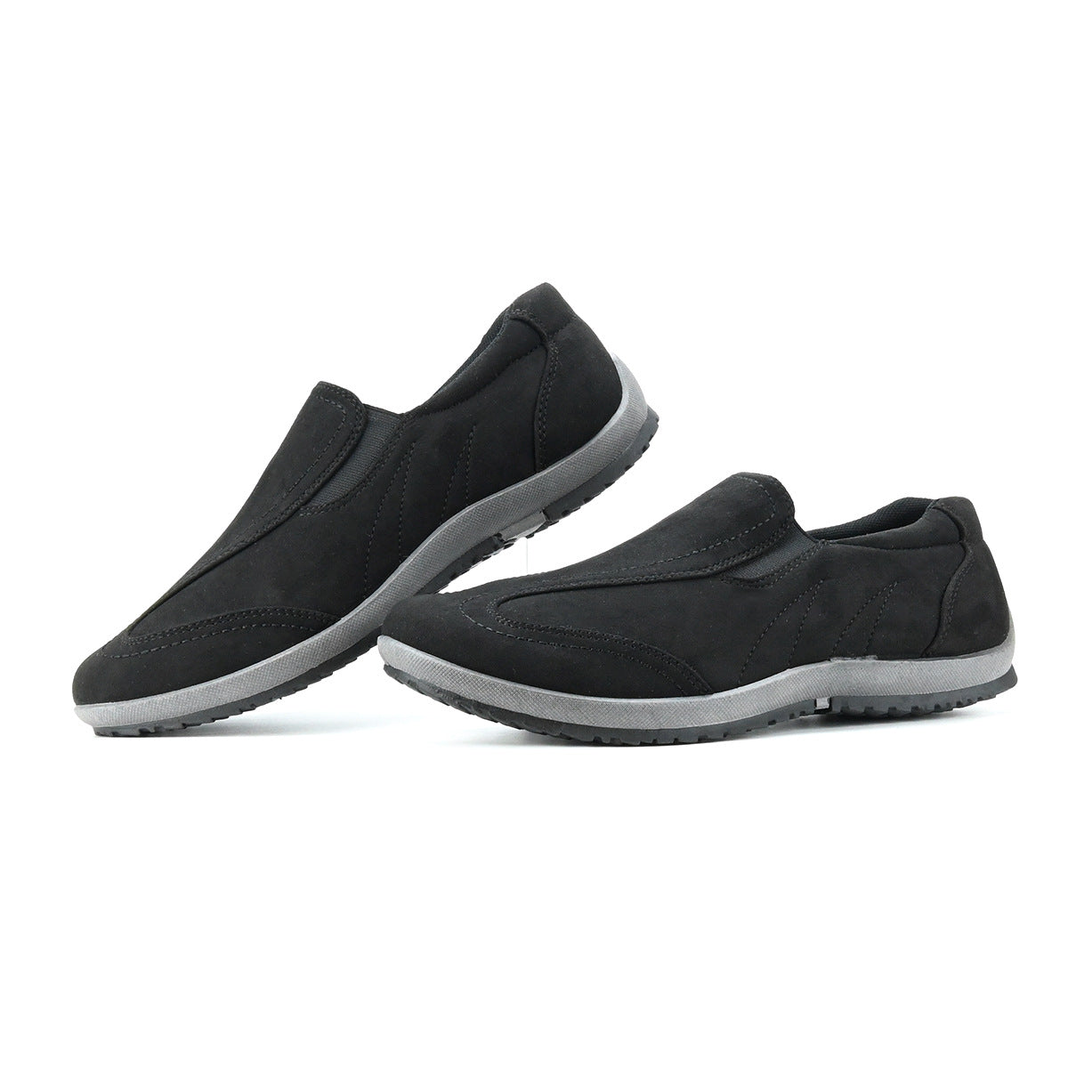 Wildking Men’s Slip-On Casual Soft Sole Leather Walking Shoes D205