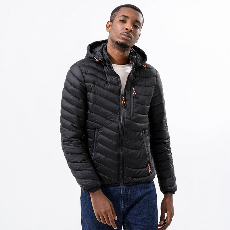 Wildking Men's Super Fluffy and Lightweight Removable Hood Jacket