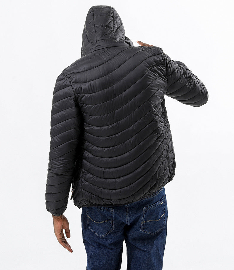 Wildking Men's Super Fluffy and Lightweight Removable Hood Jacket