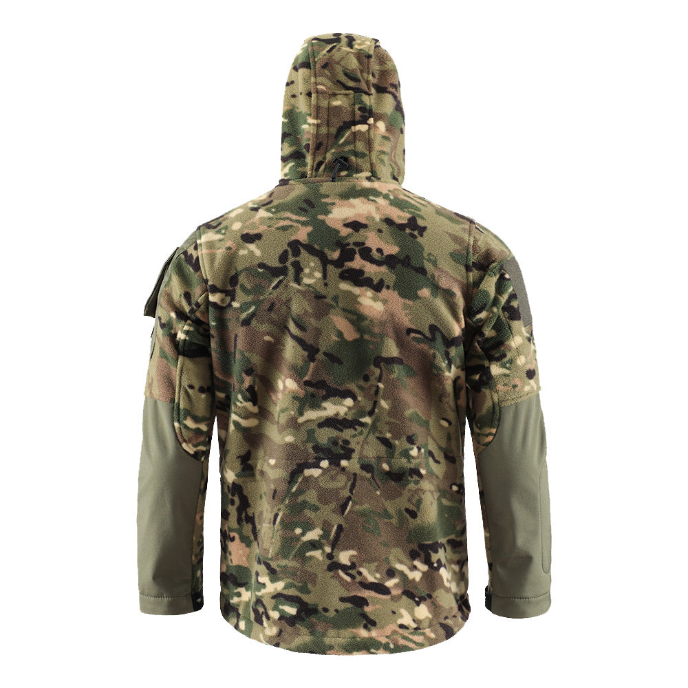 Wildking Men's Thermal Storage Warm Fleece Breathable Jacket-Camouflage