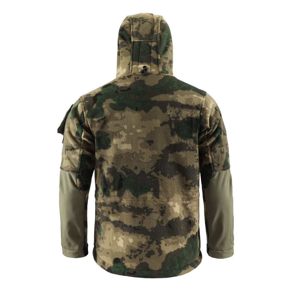 Wildking Men's Thermal Storage Warm Fleece Breathable Jacket-Camouflage