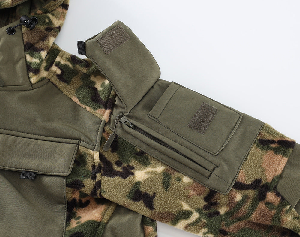 Wildking Men's Thermal Storage Warm Fleece Breathable Jacket-Camouflage