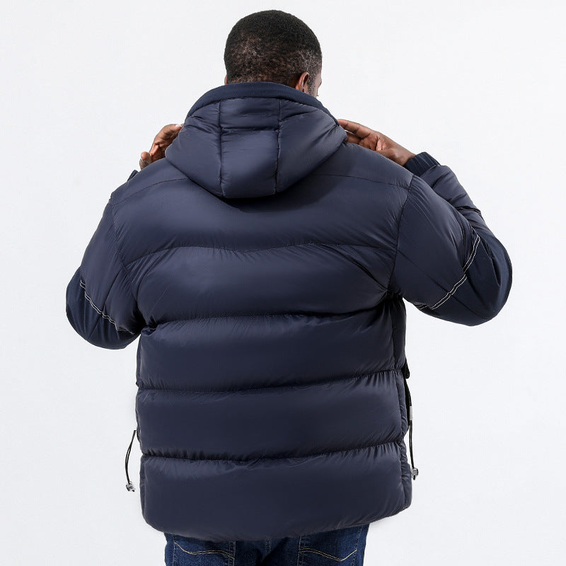 Wildking Men's Velvet Thickened Multi-Pocket Cotton Jacket