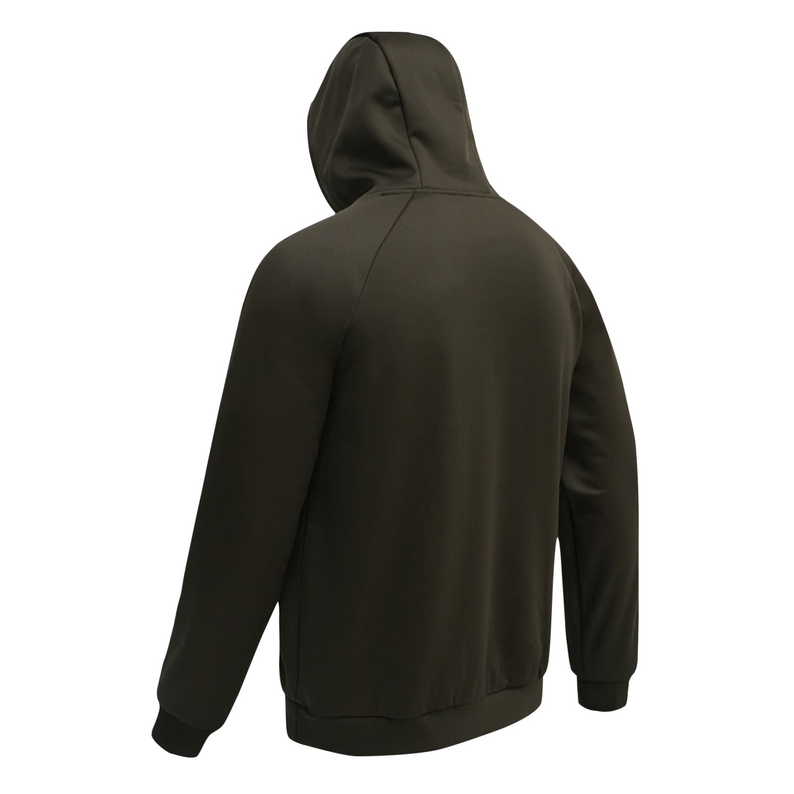 Wildking Men's Warm Solid Color Velvet Thickened Hooded Fleece Sweatshirt