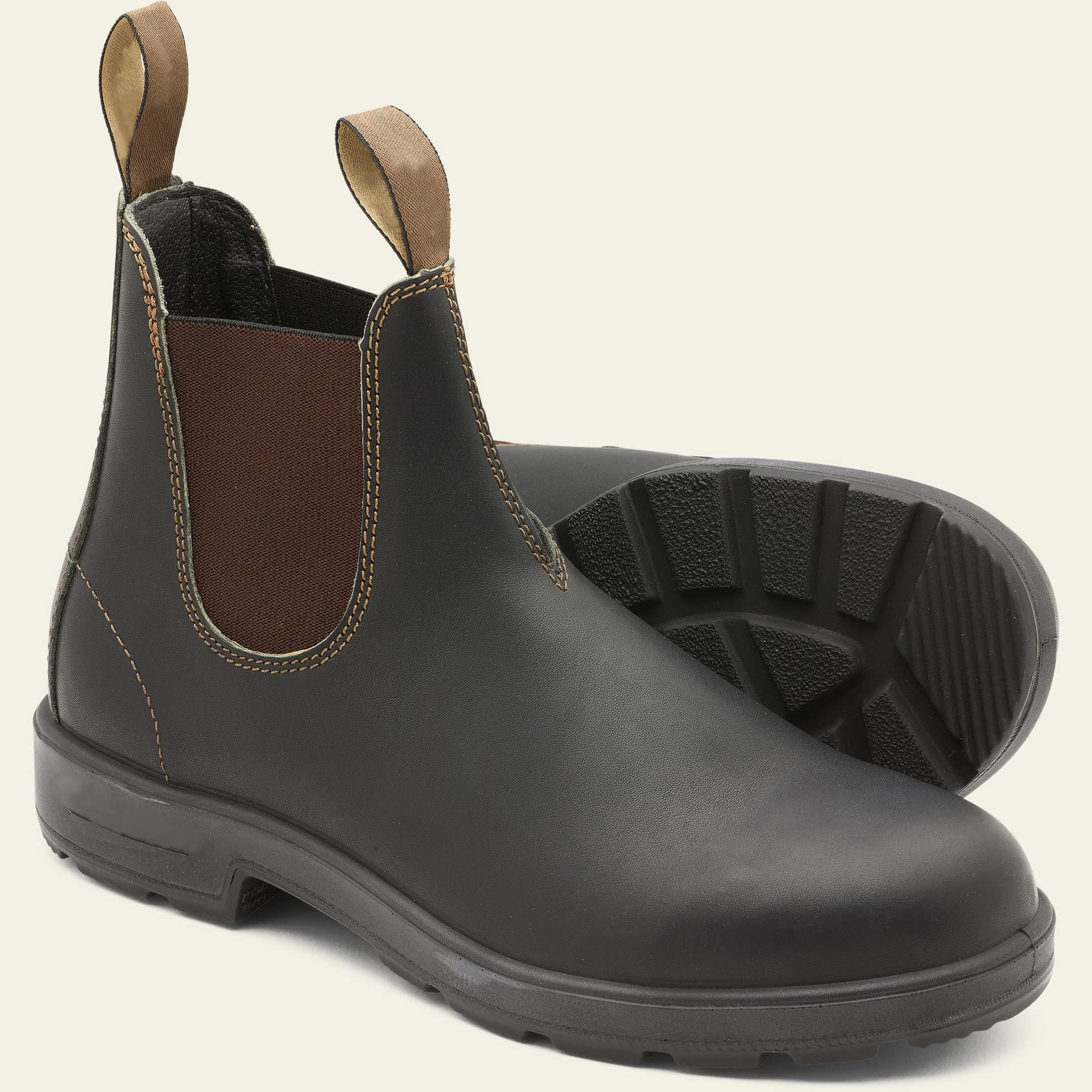 Wildking Men's Waterproof Leather Dress Boots Chelsea Vintage Couple Boots 6585