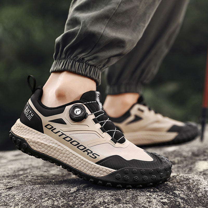 Wildking Men's Waterproof Quick Response Automatic Buckle Mid-Top Hiking Shoes B6021