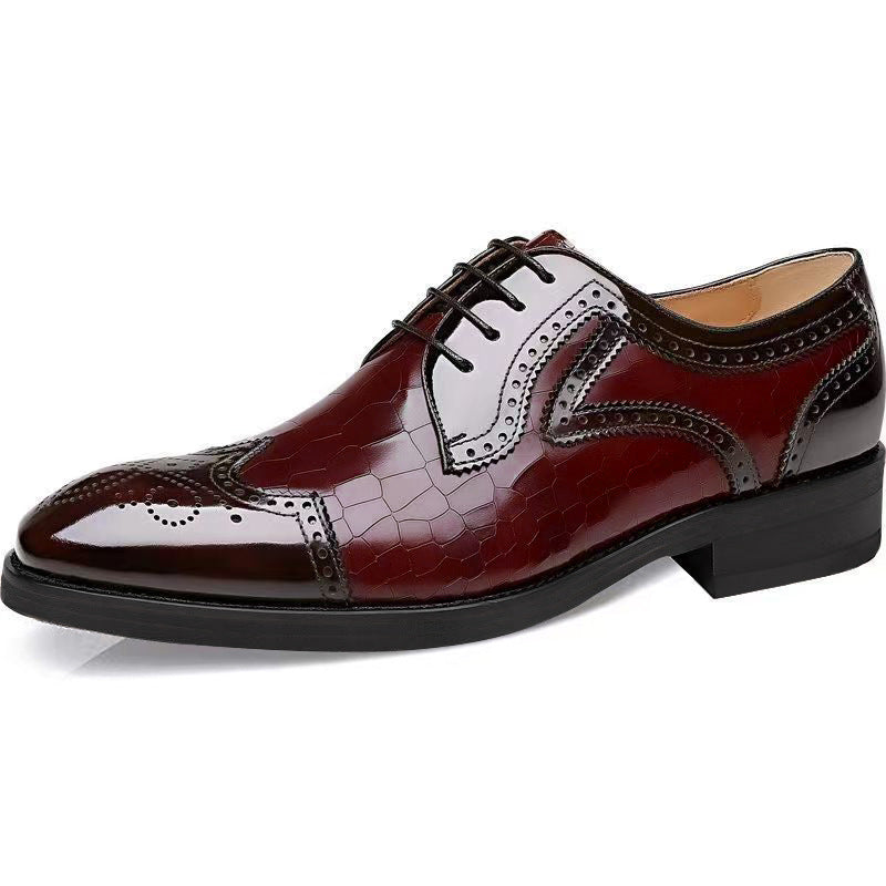 Wildking Men's Wingtip Soft Sole Brogue Dress Shoes 3001