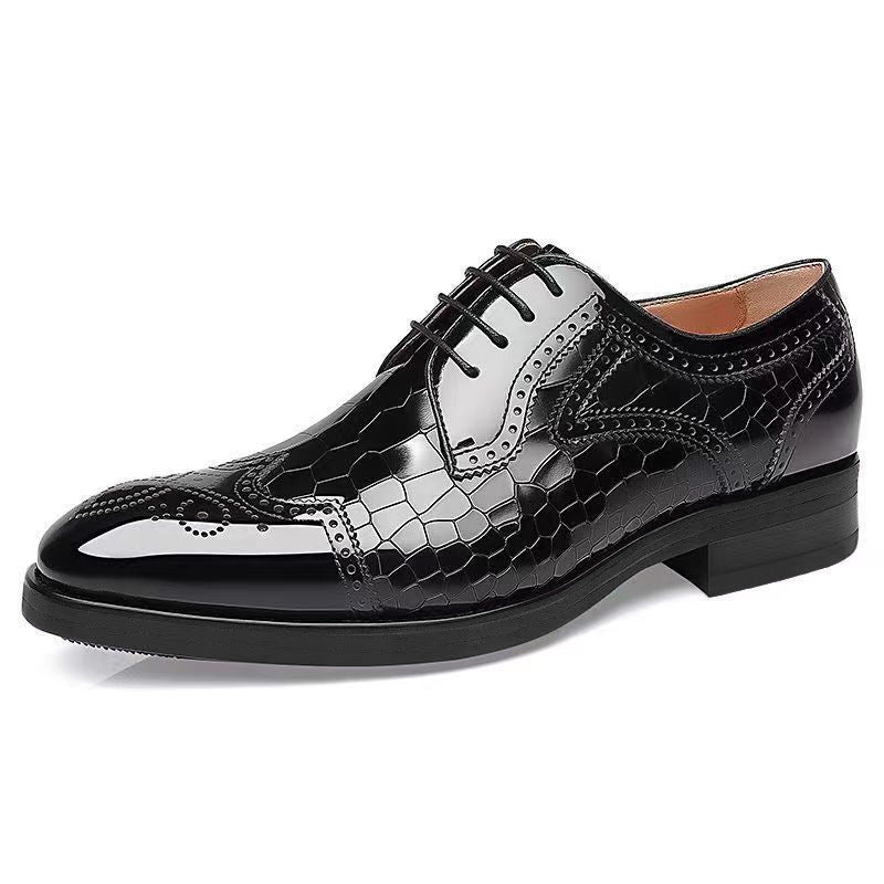 Wildking Men's Wingtip Soft Sole Brogue Dress Shoes 3001