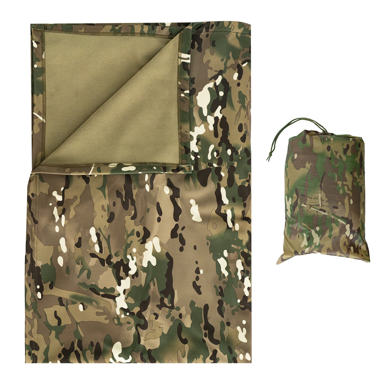 Wildking Outdoor Camouflage Thickened Warm Polar Fleece Camping Hunting Blanket