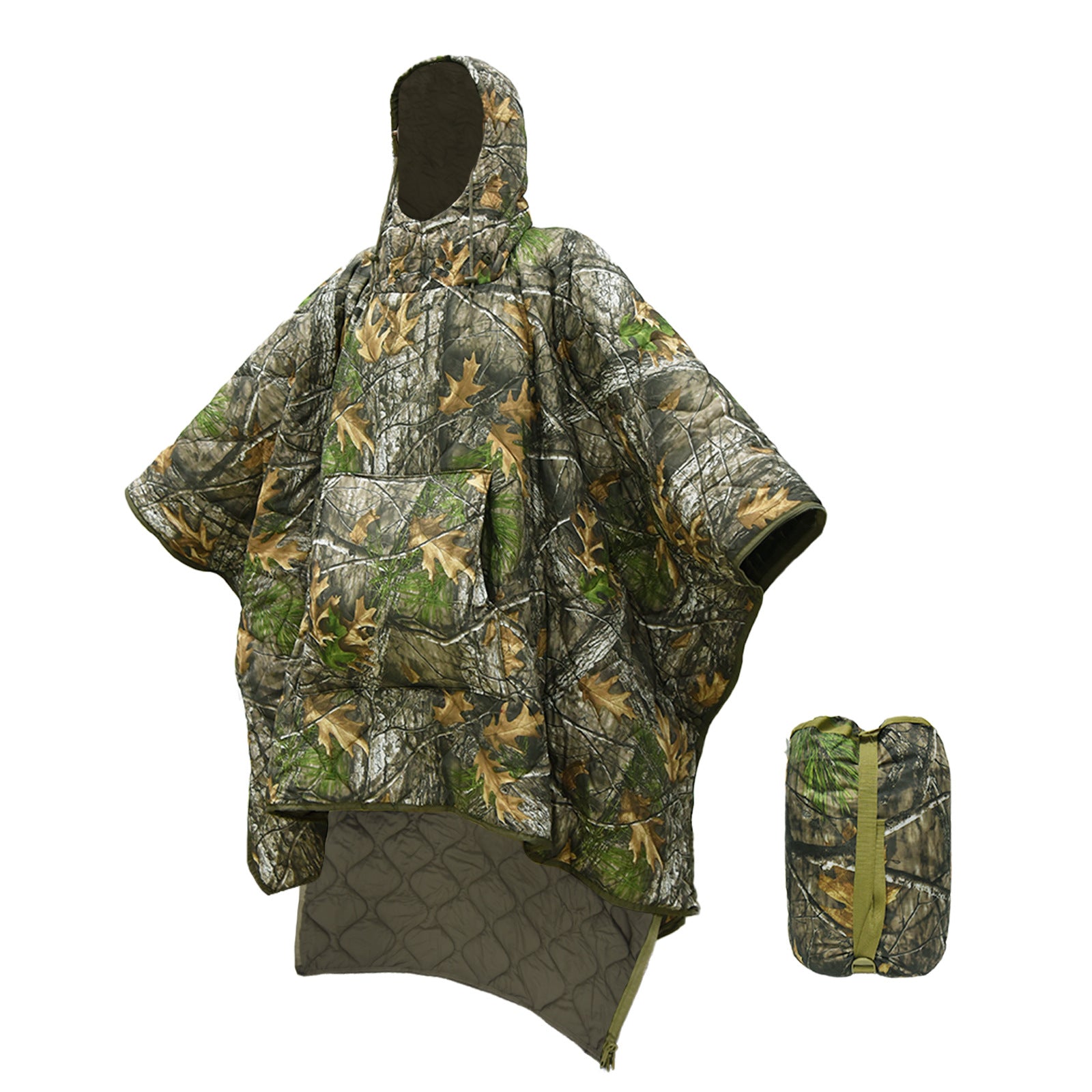 Wildking Outdoor Warm Camo Convenient Sleeping Bag Poncho T10