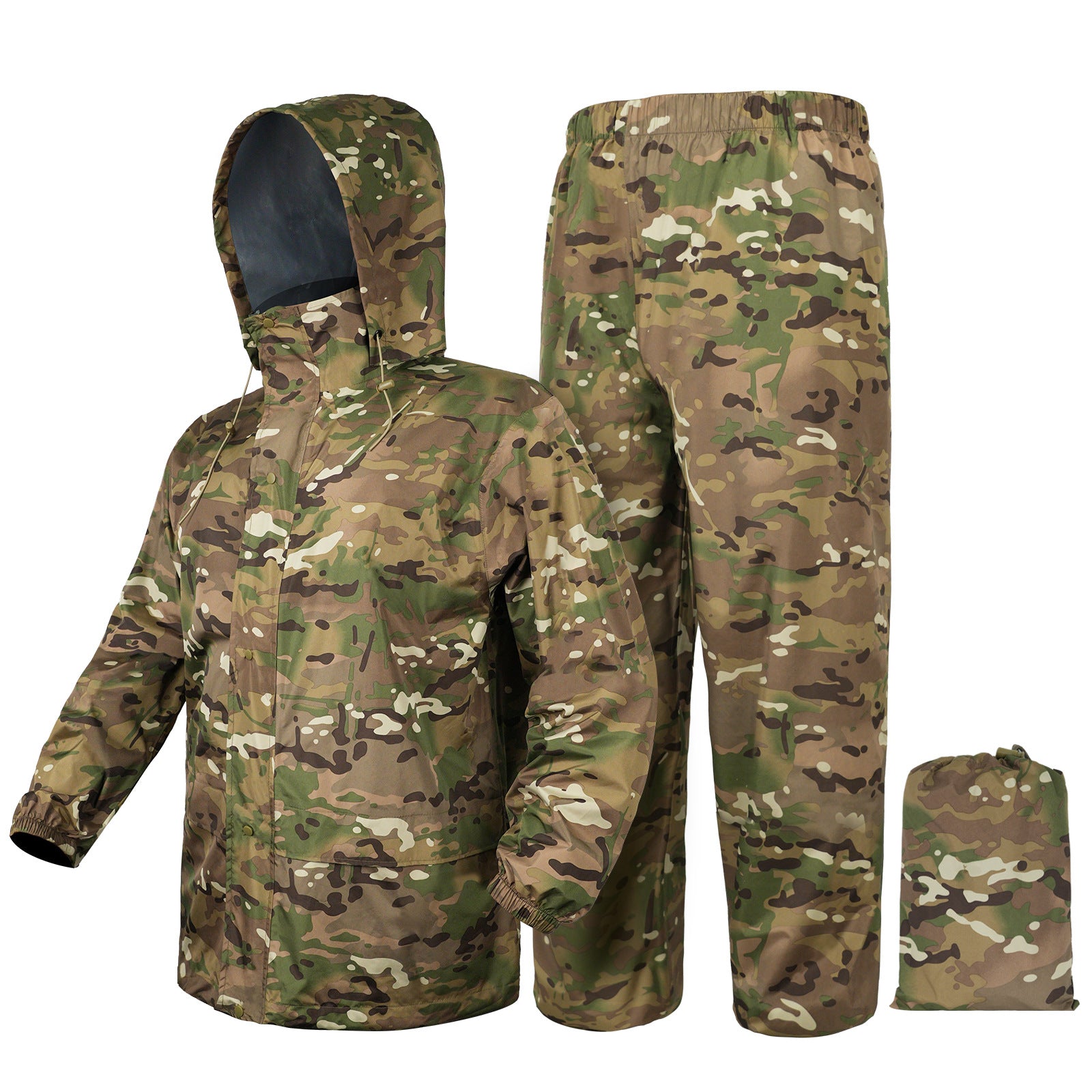 Wildking Waterproof and Windproof Hunting and Riding Lightweight Raincoat Set - Split