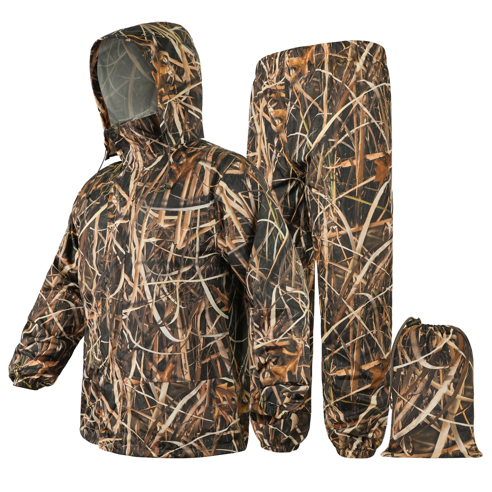 Wildking Waterproof and Windproof Hunting and Riding Lightweight Raincoat Set - Split