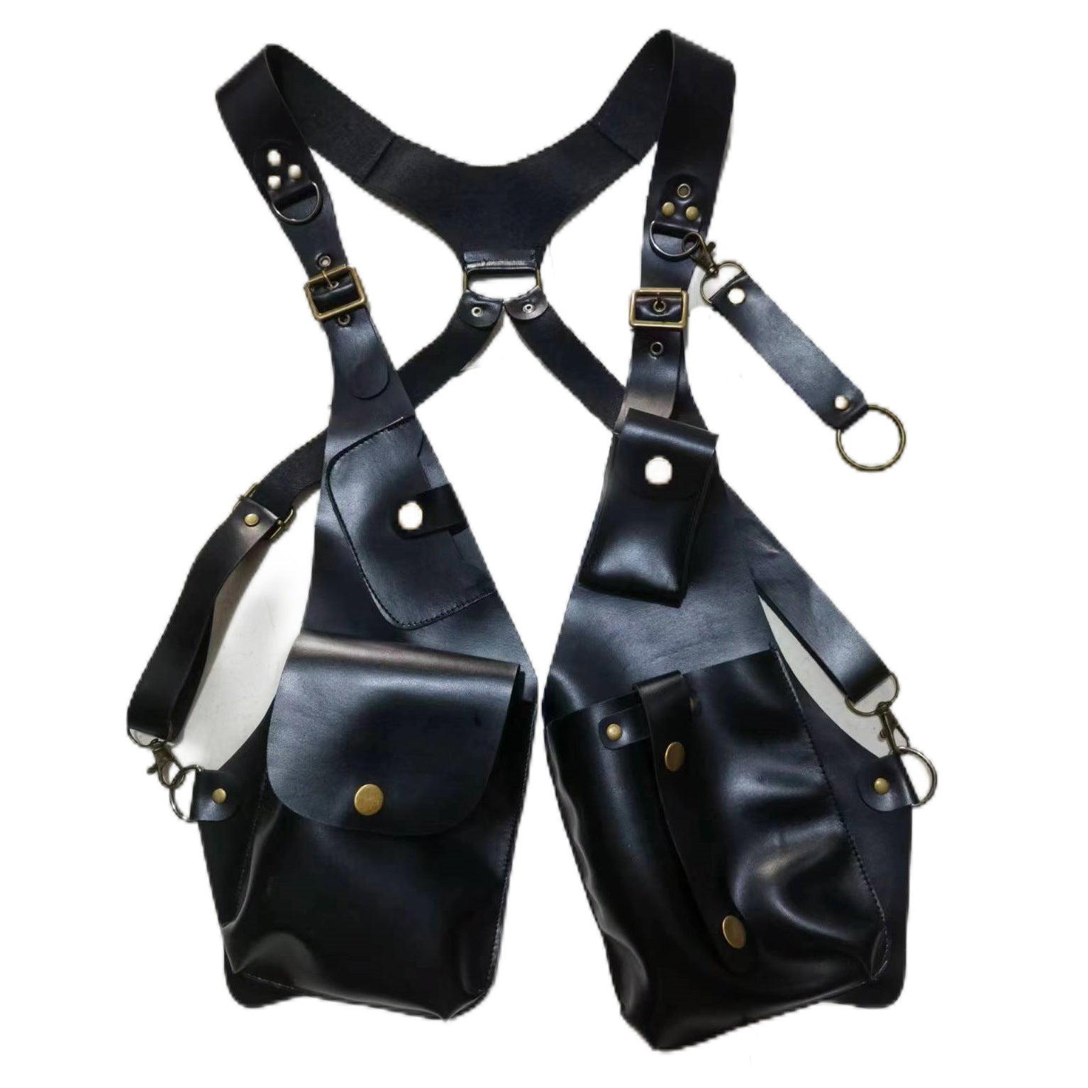 Wildking Steampunk Retro Straps Underarm Shoulder Bag