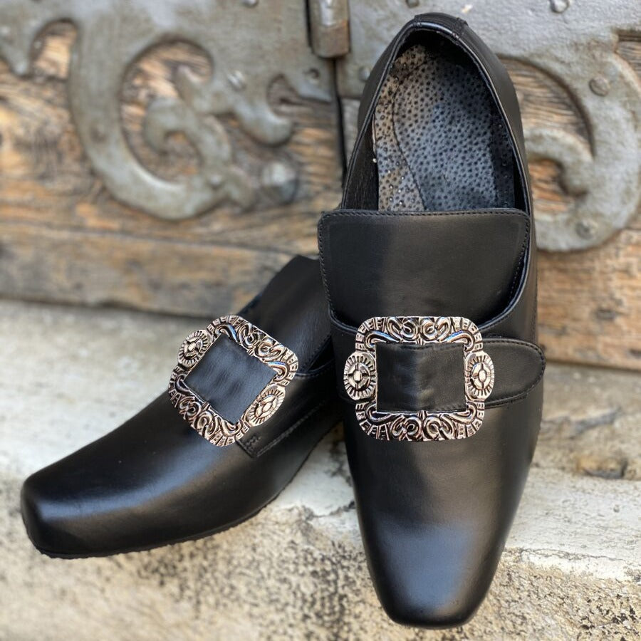 Wildking Vintage 18th Century Medieval Renaissance Halloween Shoes B2006