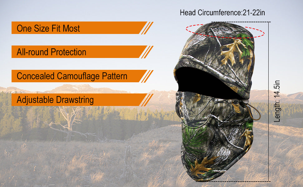 Wildking Hunting Bionic Camouflage Windproof Warm Hood