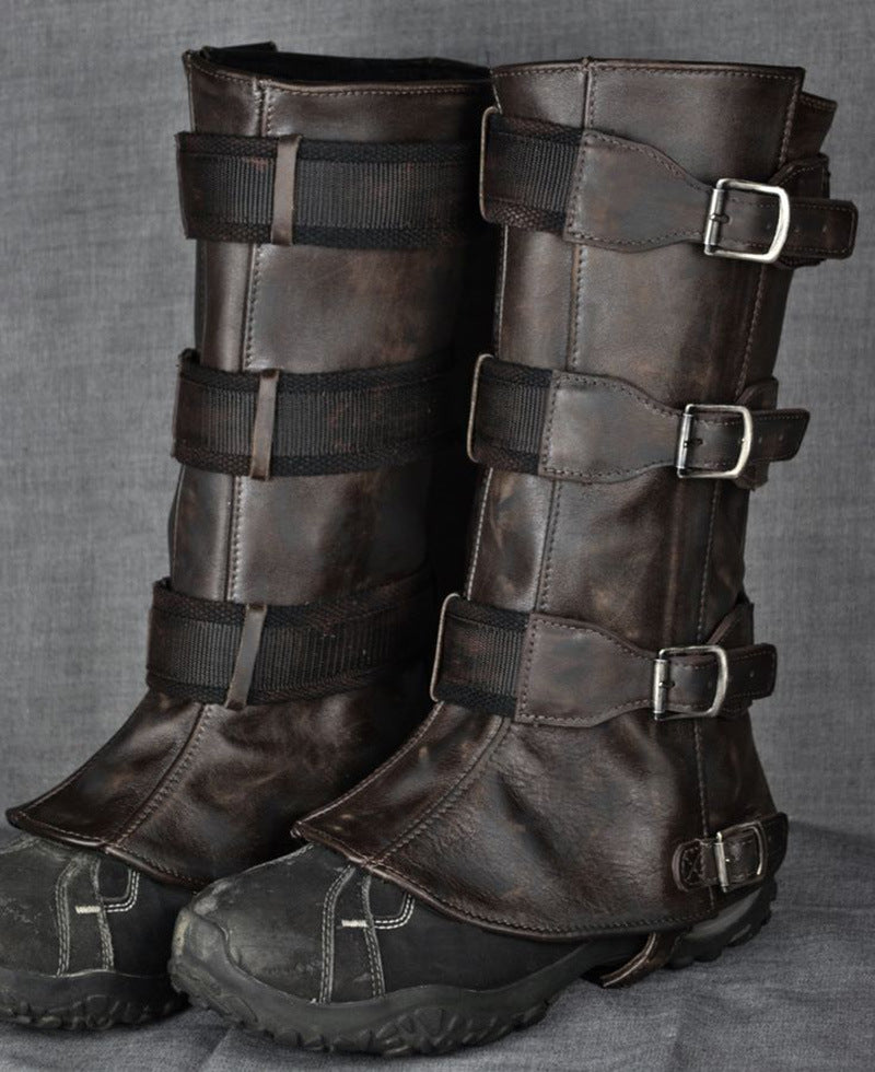 Wildking Men's Retro Medieval Renaissance Motorcycle Leggings T003