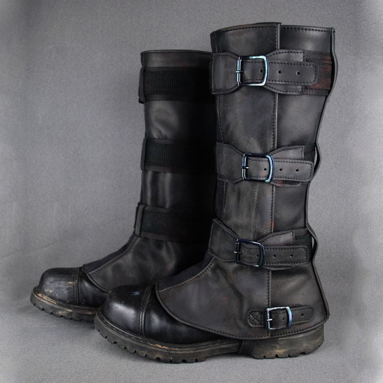 Wildking Men's Retro Medieval Renaissance Motorcycle Leggings T003