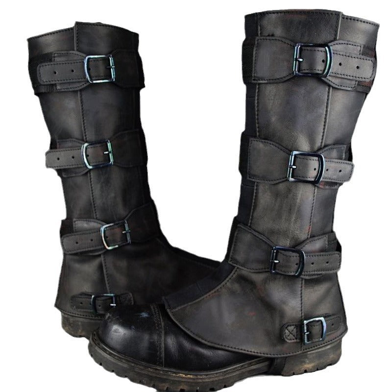 Wildking Men's Retro Medieval Renaissance Motorcycle Leggings T003