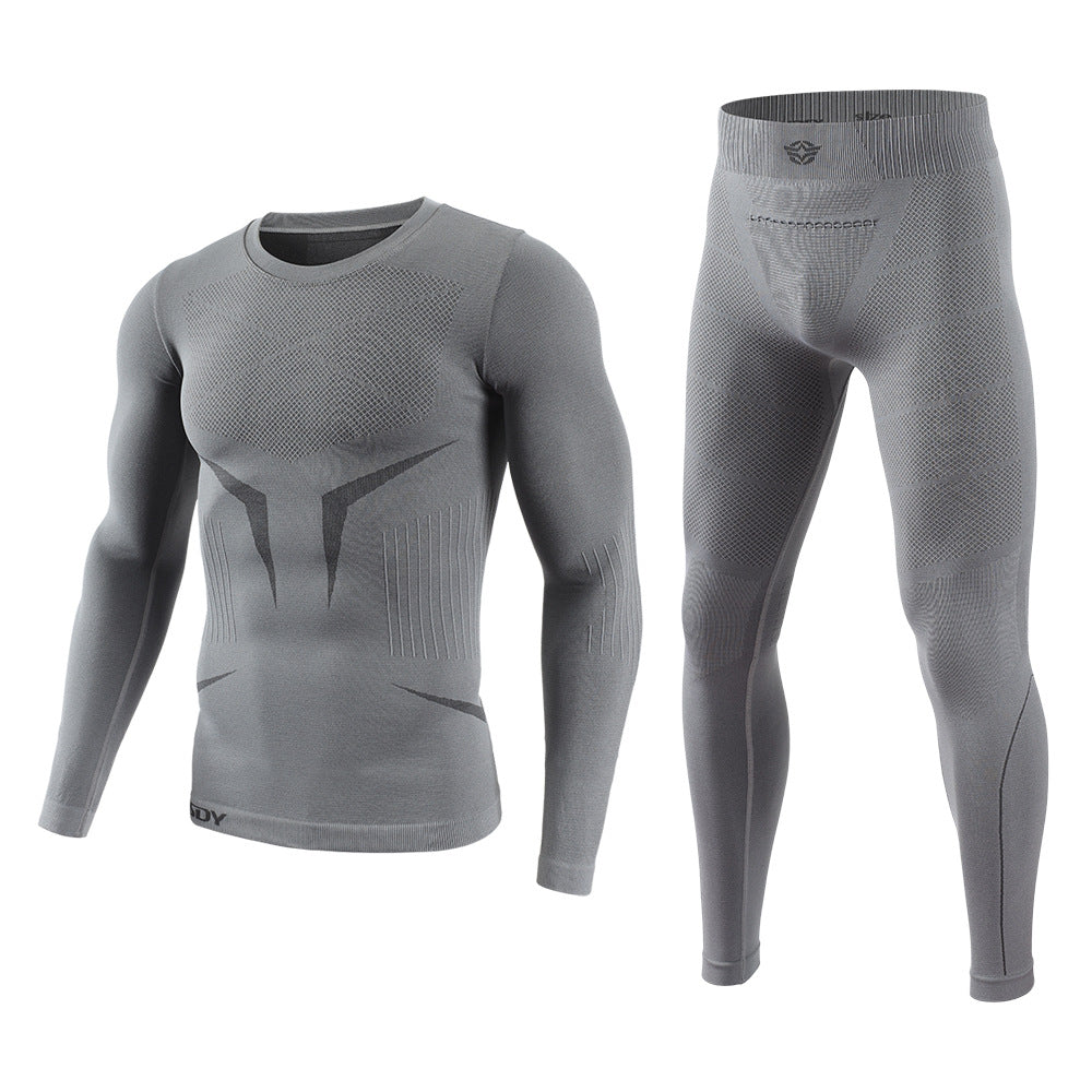 Wildking Men's Knitted Tight Absorbent Sweat-Wicking Underwear Set