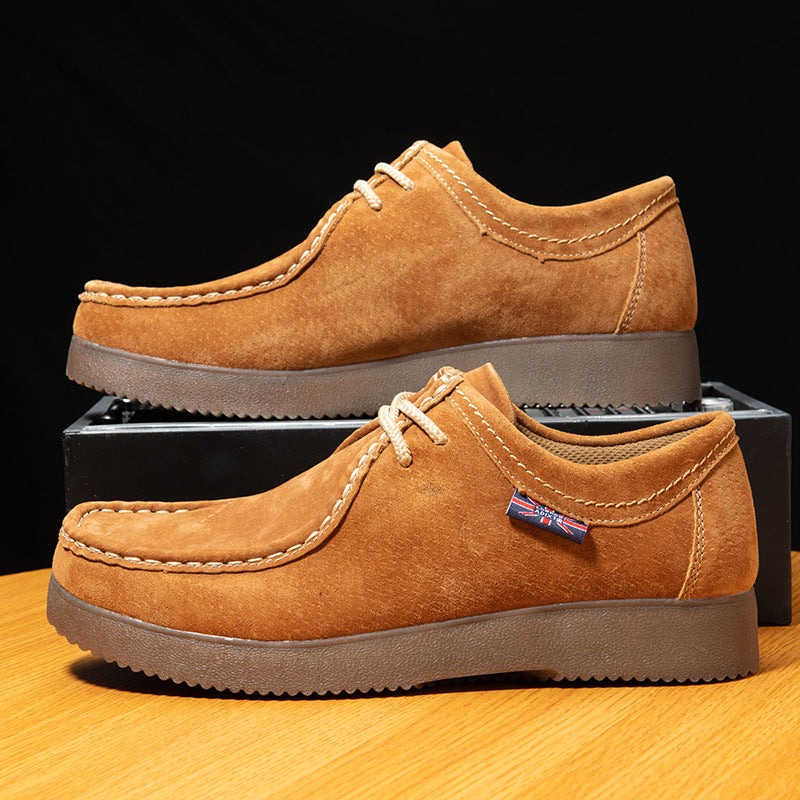 Wildking Men's Retro British Casual Workwear Loafers D3004