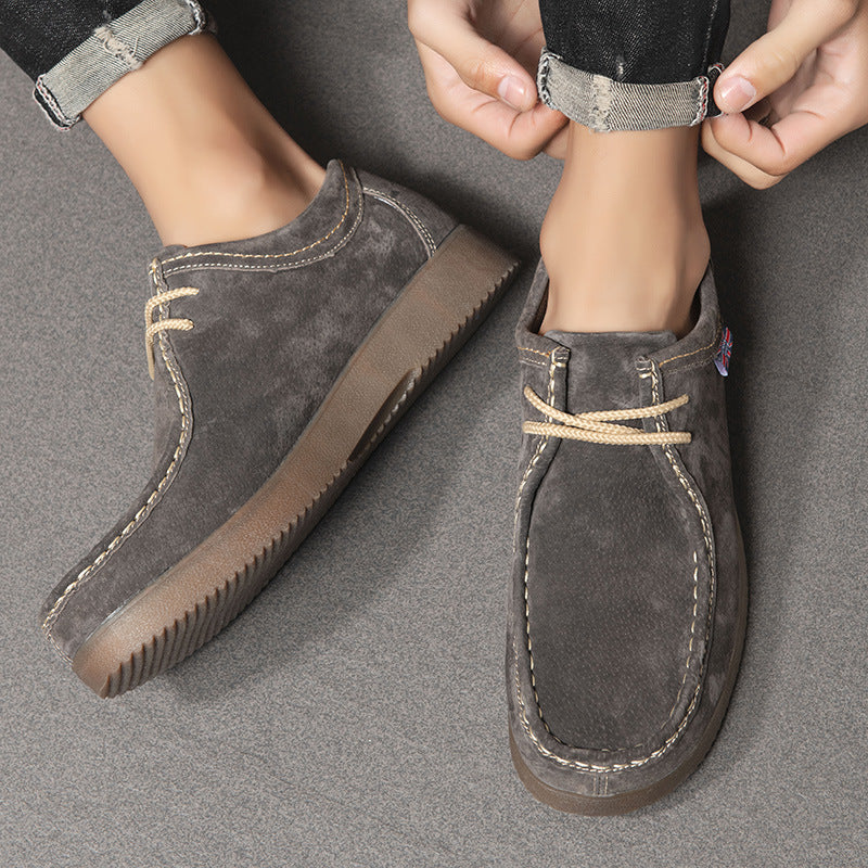 Wildking Men's Retro British Casual Workwear Loafers D3004