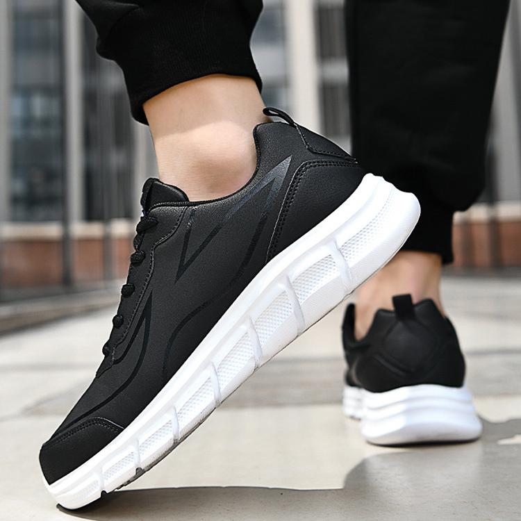 WildKing Men's Leather Non-Slip Training Jogging Sneakers D3010