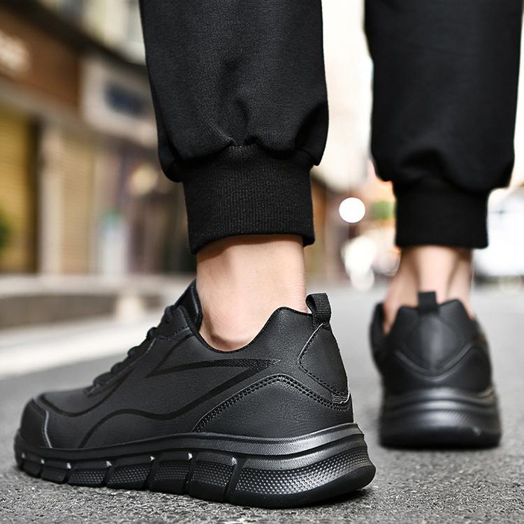 WildKing Men's Leather Non-Slip Training Jogging Sneakers D3010