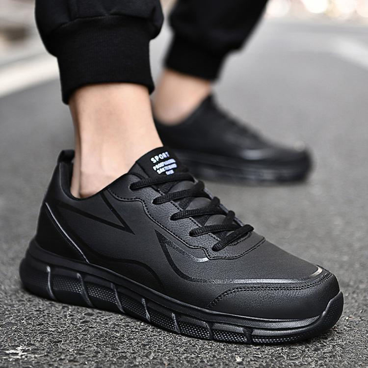 WildKing Men's Leather Non-Slip Training Jogging Sneakers D3010