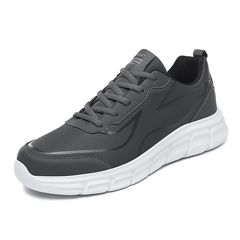 WildKing Men's Leather Non-Slip Training Jogging Sneakers D3010