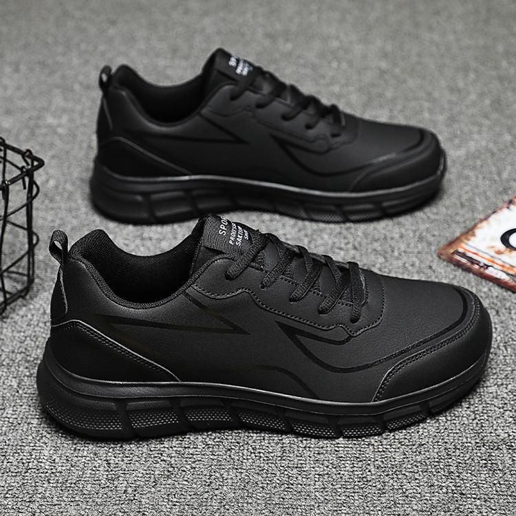 WildKing Men's Leather Non-Slip Training Jogging Sneakers D3010