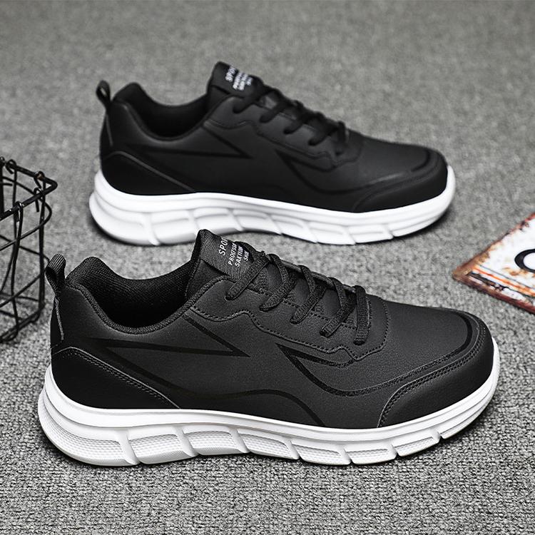 WildKing Men's Leather Non-Slip Training Jogging Sneakers D3010