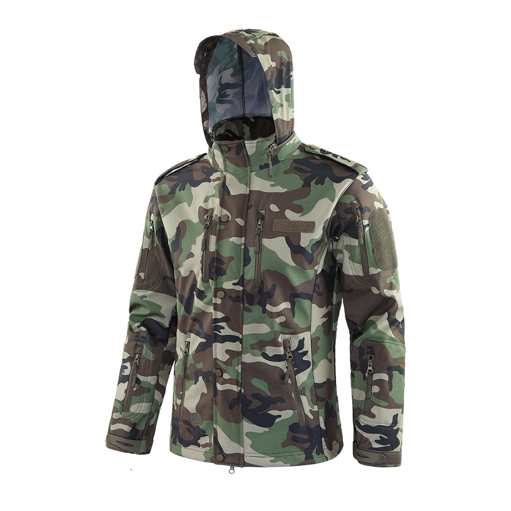 Wildking Men's Multi-Pocket Fleece Hooded Jacket 3.0 - Camo