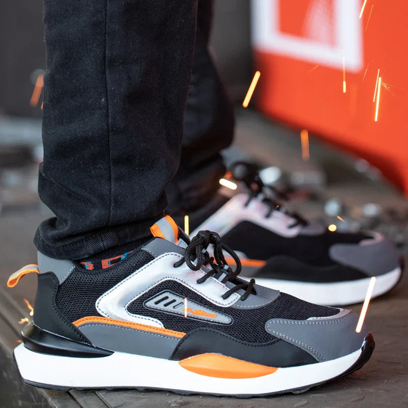 Wildking Indestructible Safety Shoes Work Sneakers Light Security Boots Steel Toe R009